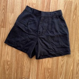 Abercrombie and Fitch | linen blend black shorts| Size Small/28 | brand new